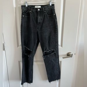 Abercrombie Straight Leg Cropped Denim 6/28